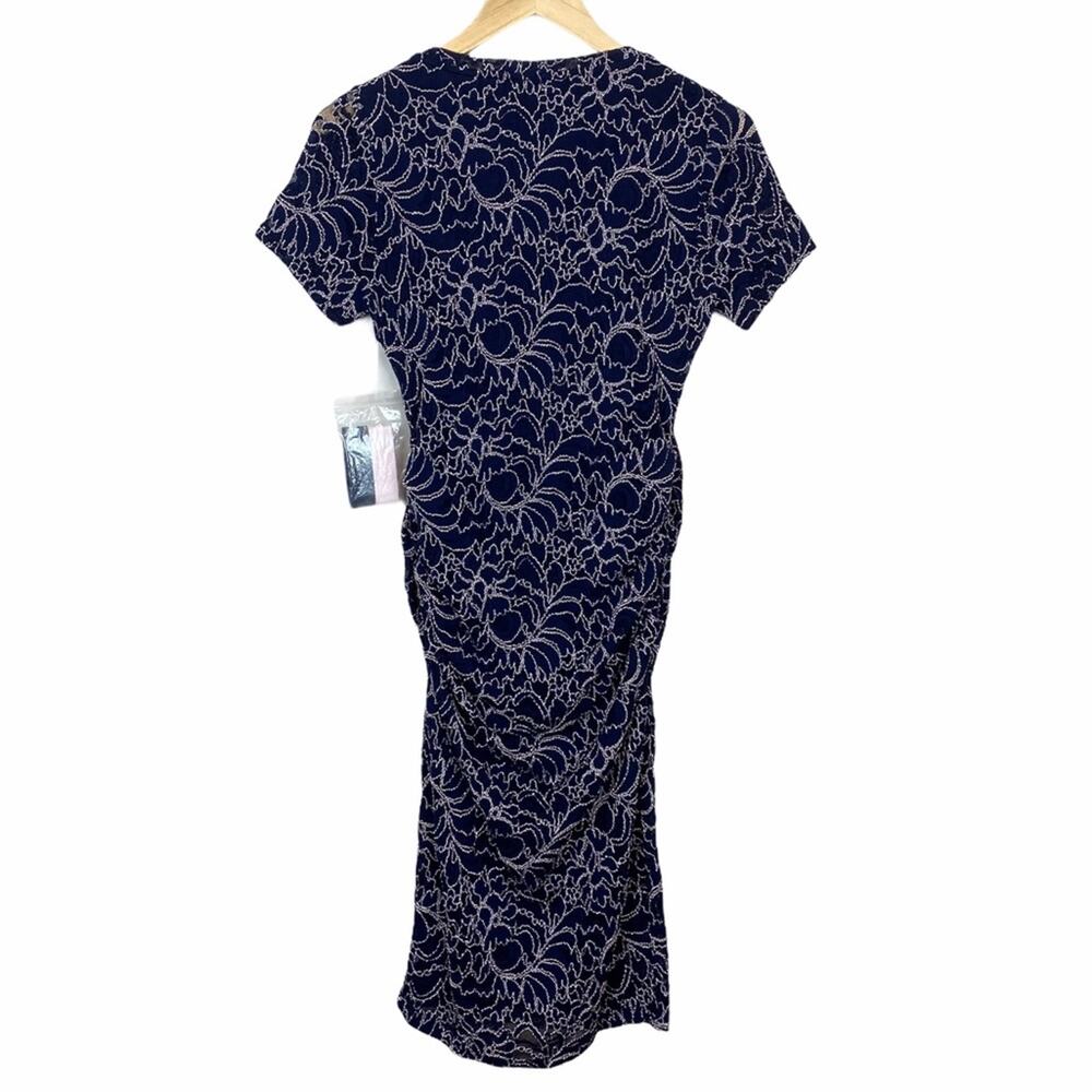 Motherhood Gender Reveal Embroidered Short Sleeve Dress Small - Picture 8 of 12